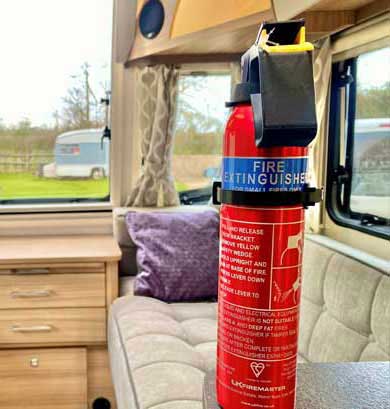 caravan shop fire safety